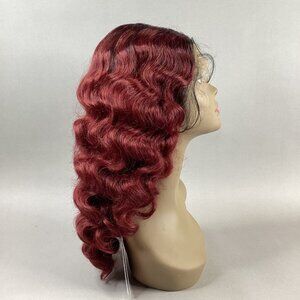 Fabiola Wavy #DR2/Cinnamon Wine Synthetic Lace Wig